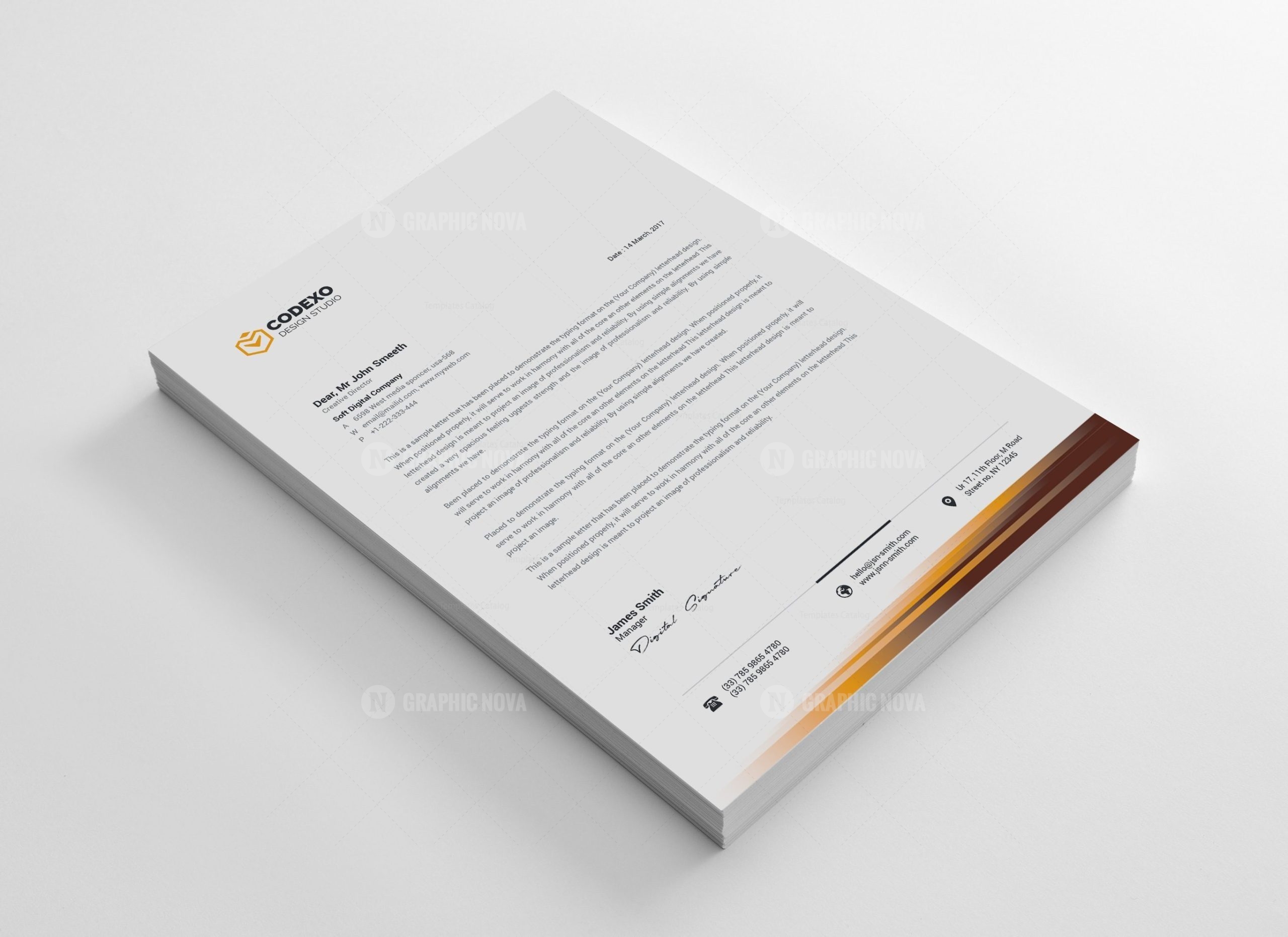 Corporate Letterhead Templates - Graphic Nova | Stock Graphic Store