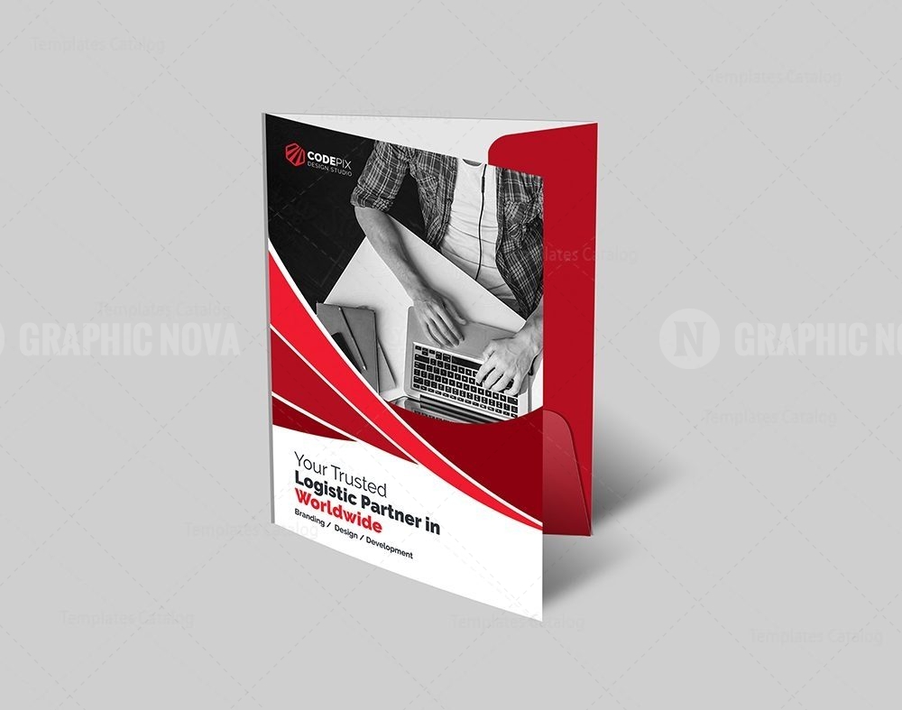 First Class Presentation Folder Template - Graphic Nova | Stock Graphic ...