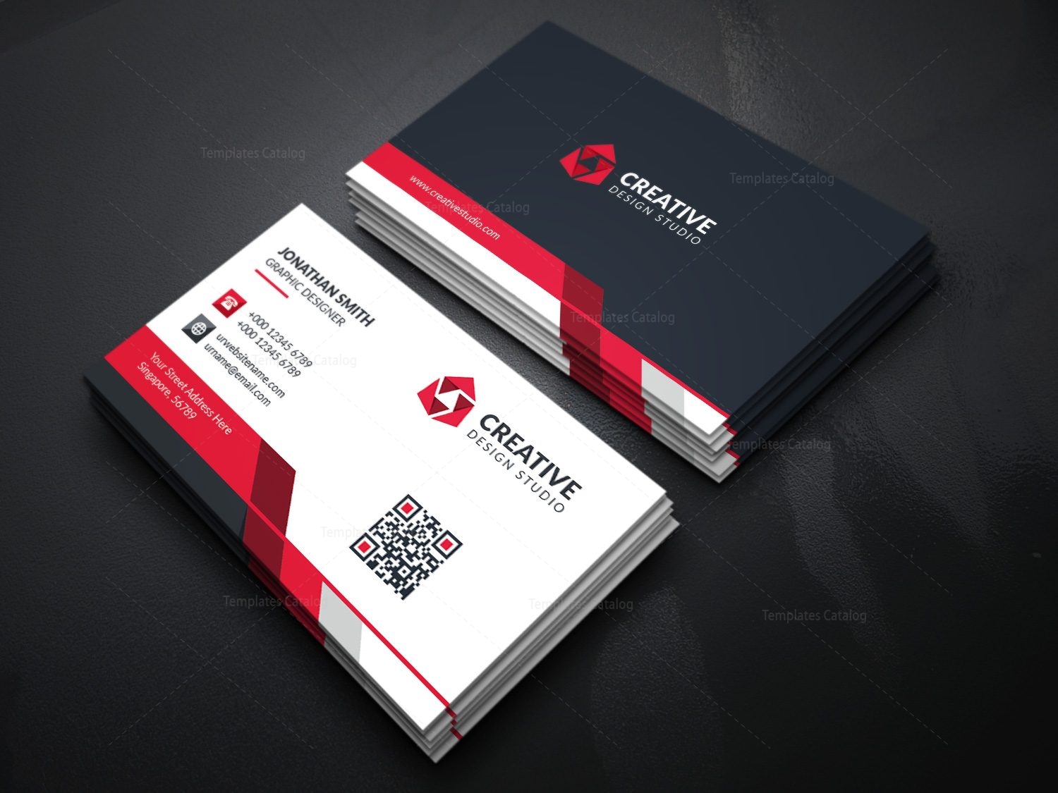 Modern Business Card Template with Creative Design - Graphic Nova Regarding Word 2013 Business Card Template