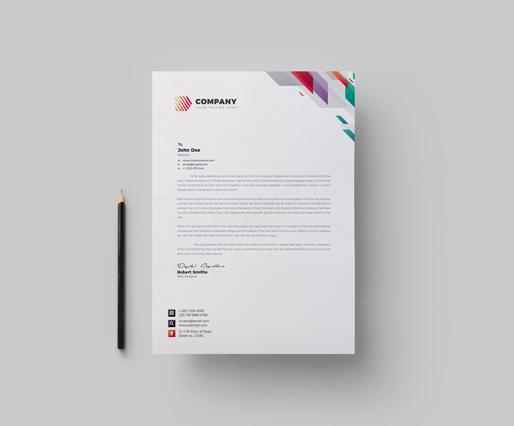 【2025年】エレガントファッションを上品に着 Template Design Letterhead Corporate Vivid - Nova Graphic 趣味・スポーツ・実用