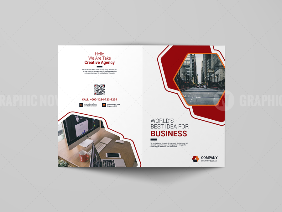 Plastic Paper™ Bi-Fold Brochure, PPBE0116P1