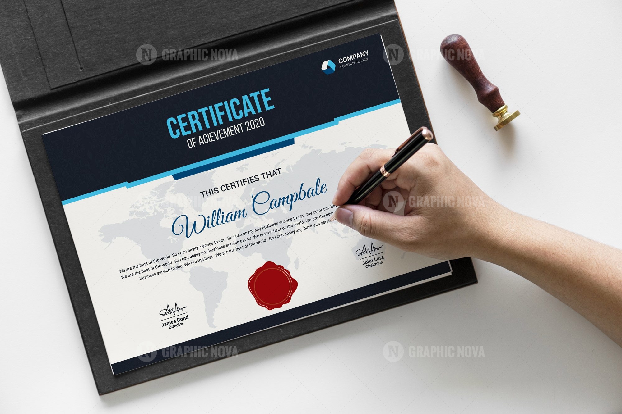 Bachelor of Certificate Template - Graphic Nova  Stock Graphic Store With Corporate Bond Certificate Template
